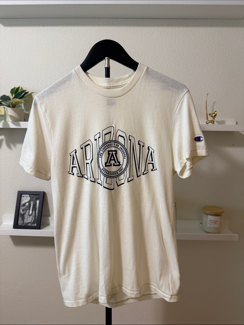 Champion Cream Arizona Collegiate Graphic Tee